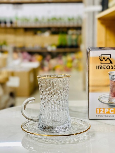 طقم استكانة شاي 6 قطع